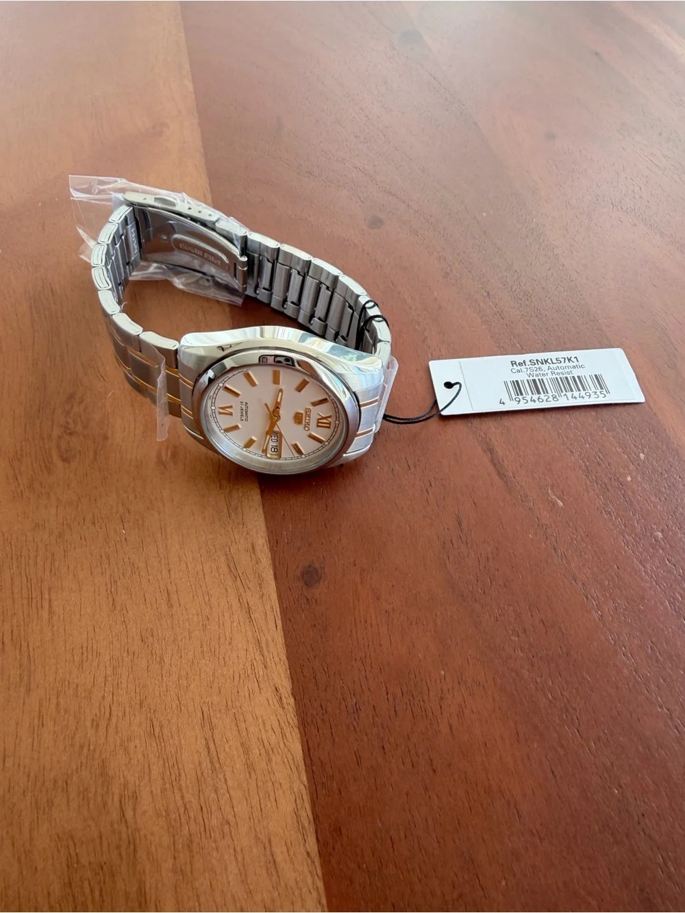 ⌚️✨ Men's SEIKO 5 Automatic SNKL57K1 Two-Tone • NEW OLD STOCK 🤍💛